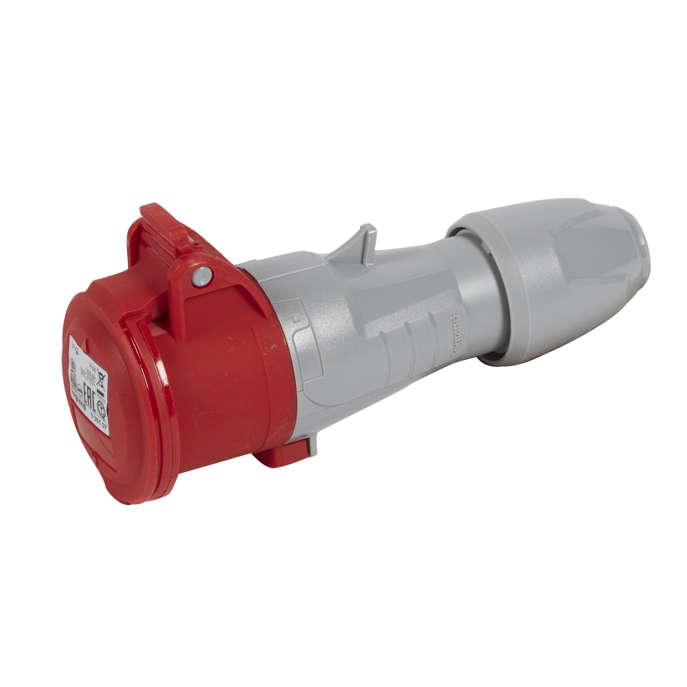 GNIAZDO PRZENOŚNE 16A 2-POLOWE Z UZIEMIENIEM 400V IP44 P17 TEMPRA PRO - 555107 - LEGRAND