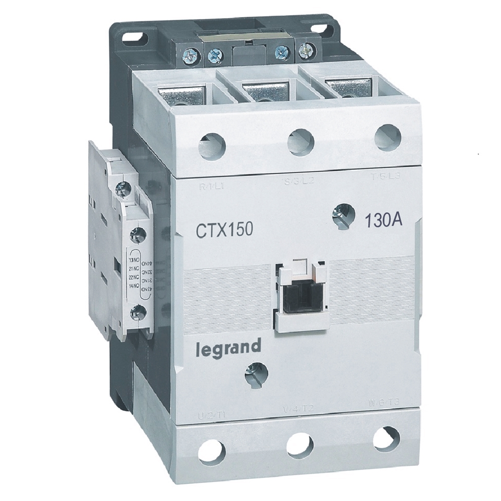 STYCZNIK MOCY 130A 3 POLOWY STYKI POMOCNICZE 2NO 2NC STEROWANIE 48V DC CTX3 - 416243 - LEGRAND