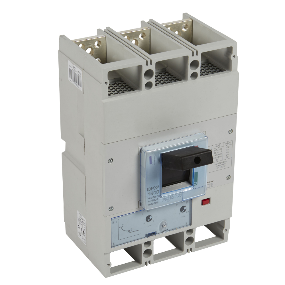 ROZŁĄCZNIK MOCY 630A 3 BIEGUNY PRĄD ZWARCIOWY 50KA DPX3 - 422263 - LEGRAND