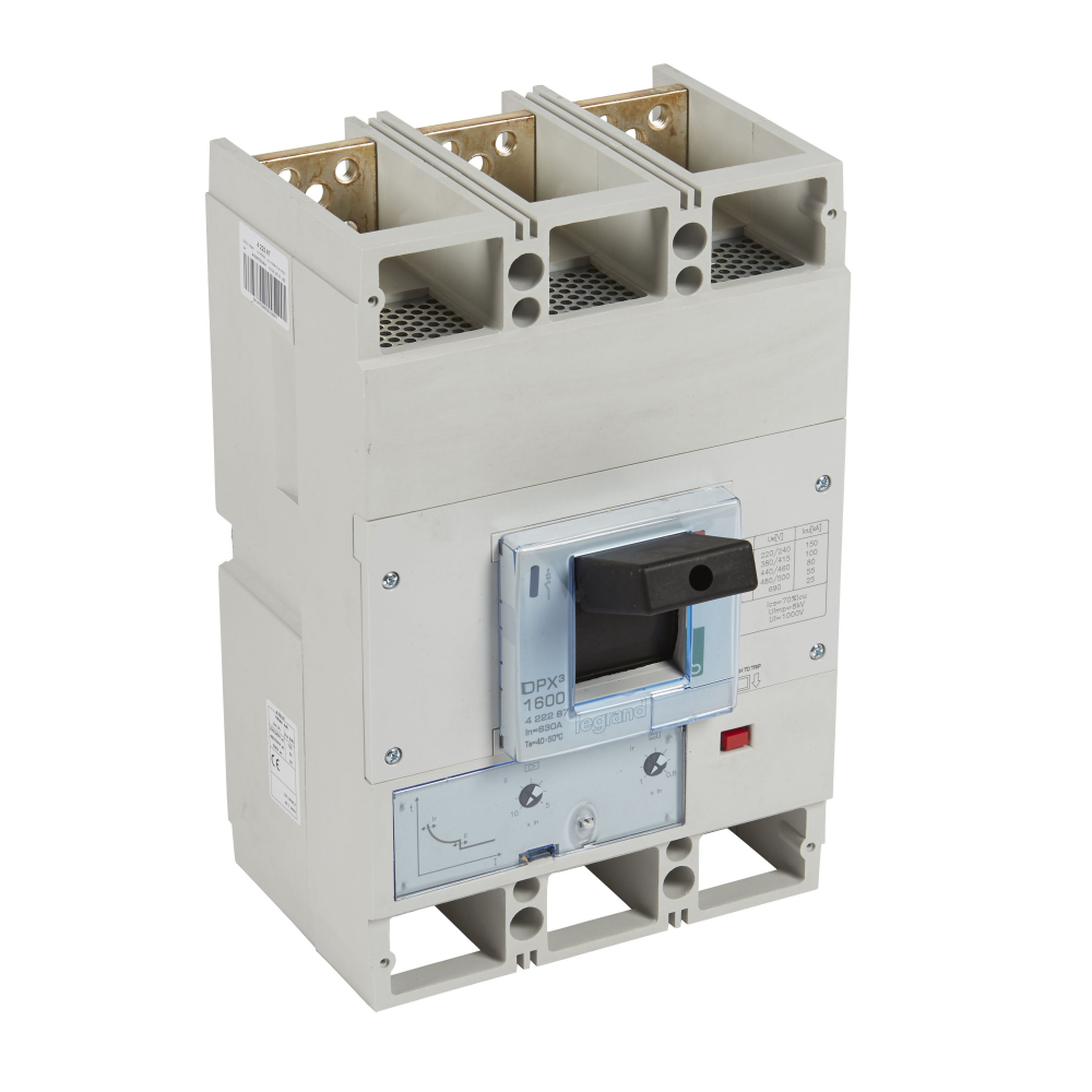 ROZŁĄCZNIK MOCY 630A 3 BIEGUNY PRĄD ZWARCIOWY 100KA DPX3 - 422287 - LEGRAND