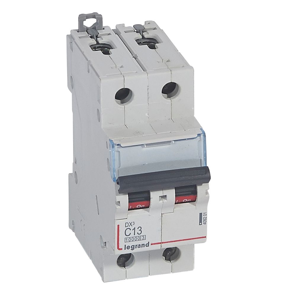 WYŁĄCZNIK NADPRĄDOWY C 13A 2 POLOWY CHARAKTERYSTYKA C SERII DX3 S312 - 409201 - LEGRAND