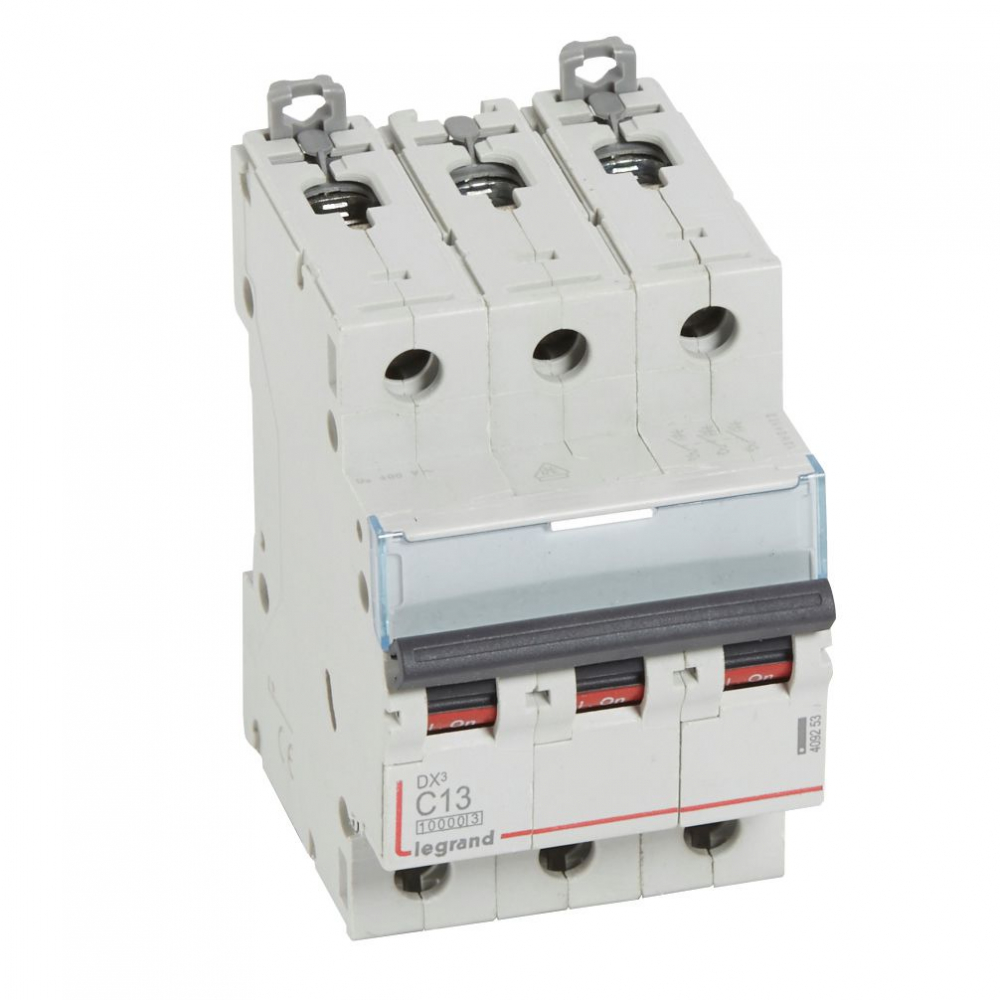 WYŁĄCZNIK NADPRĄDOWY C 13A 3 POLOWY CHARAKTERYSTYKA C SERII DX3 S313 - 409253 - LEGRAND
