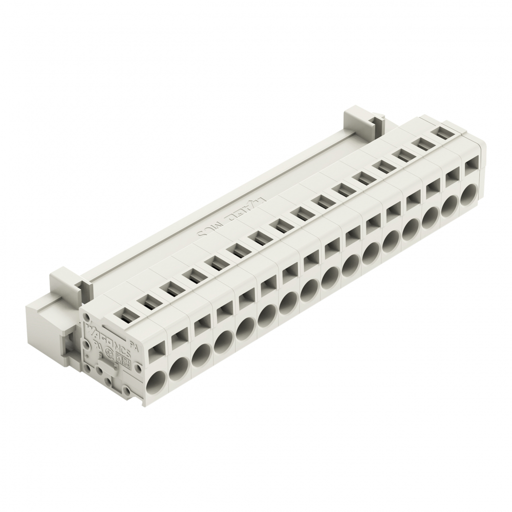 MCS-MIDI Classic wtyk 16-bieg. j-szary raster 5 mm - 721-616 - WAGO