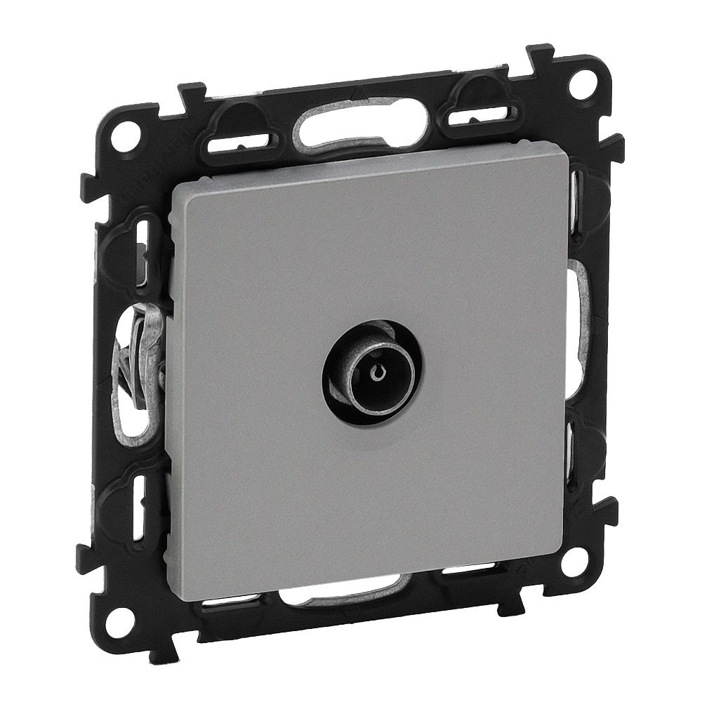 GNIAZDO TV PRZELOTOWE ALUMINIUM VALENA LIFE - 753361 - LEGRAND