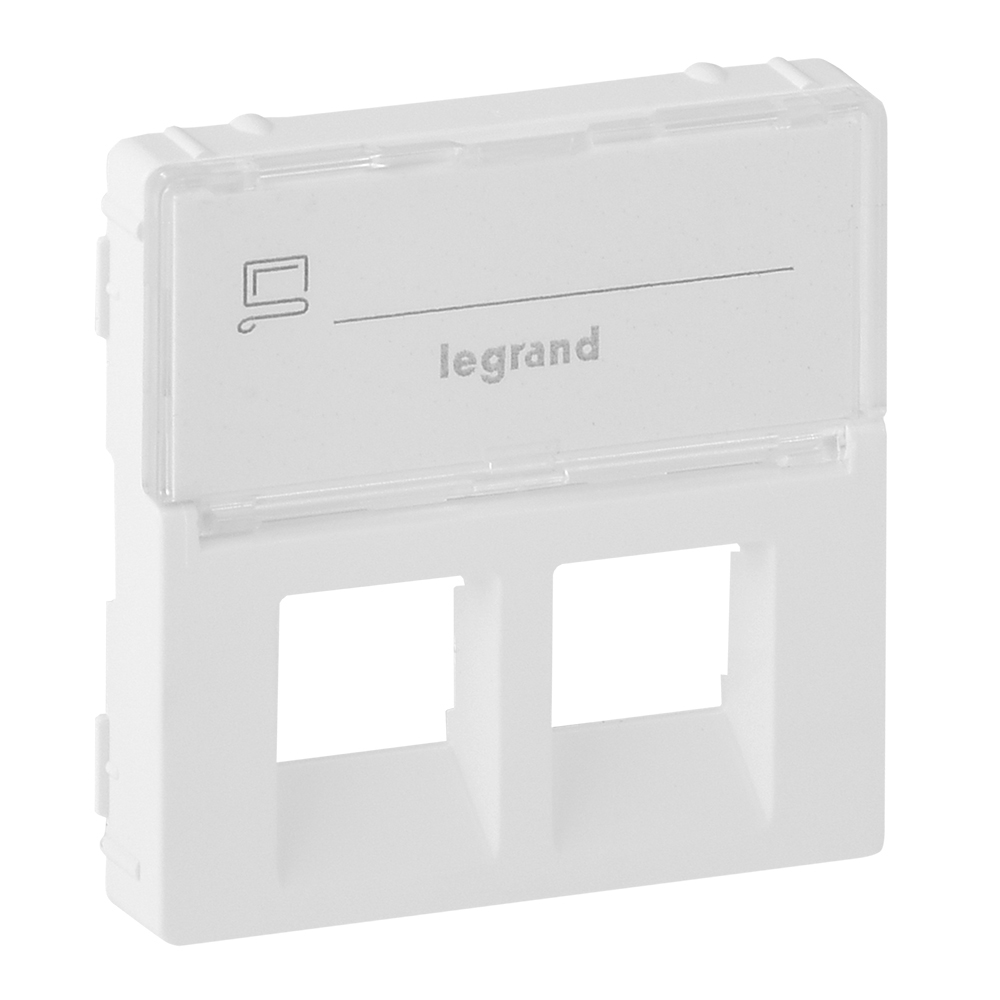 PLAKIETKA GNIAZDA 2XRJ45 Z ETYKIETĄ VALENA LIFE - 755480 - LEGRAND