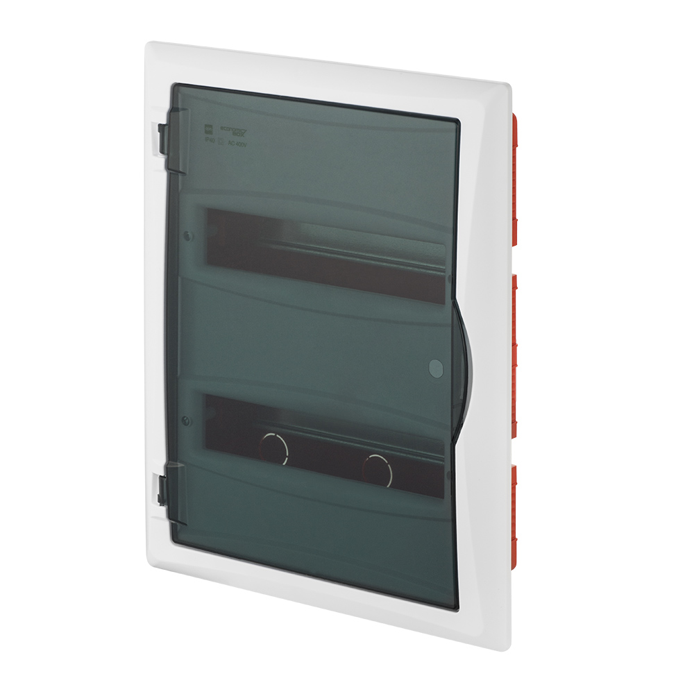 ROZDZIELNIA RP 2/24 (N+PE) IP 40 DRZWI TRANSPARENTNE DYMNE ECONOMIC BOX - 2515-01 - ELEKTRO-PLAST NASIELSK