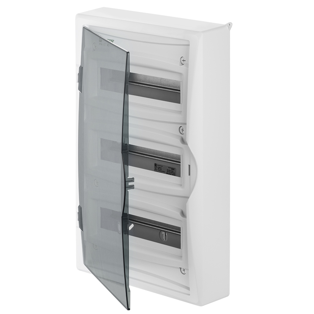 ROZDZIELNIA RN 3/36 (N+PE) IP 40 DRZWI TRANSPARENTNE DYMNE ECONOMIC BOX - 2506-01 - ELEKTRO-PLAST NASIELSK