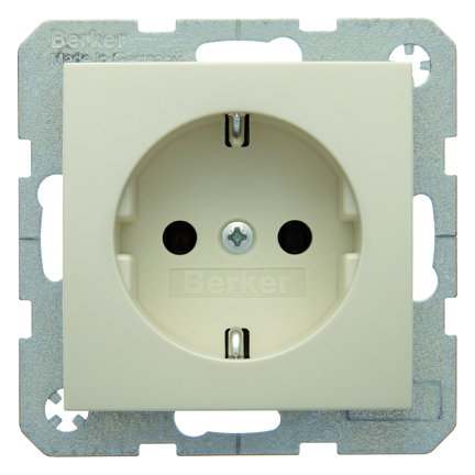 GNIAZDO SCHUKO KREMOWY POŁYSK S.1 - 47438982 - HAGER