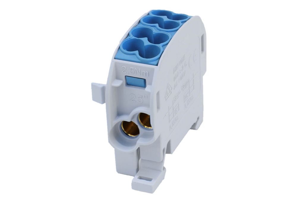 SCB 25-Cu Blok rozdzielczy - odgałęźny Cu 80110 SIMBLOCK niebieski - 81503003 - SIMET