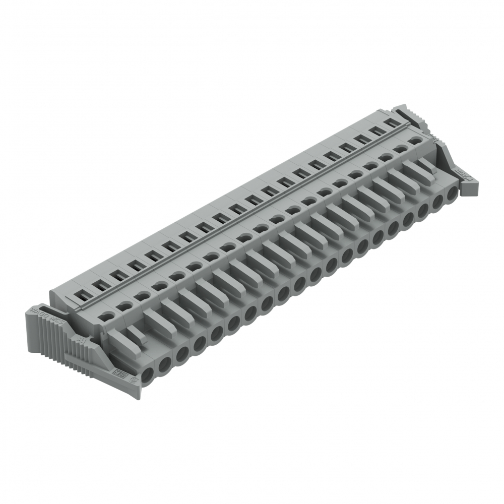 Gniazdo MCS-MIDI Classic 20-biegunowe szare raster 5mm - 231-120/037-000 - WAGO