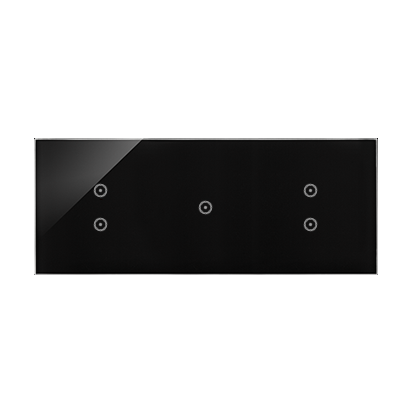 PANEL DOTYKOWY S54 TOUCH, 3 MODUŁY, 2 POLA DOTYKOWE PIONOWE +1 POLE DOTYKOWE + 2 POLA DOTYKOWE PIONOWE, ZASTYGŁA LAWA - DSTR3313/73 - KONTAKT SIMON