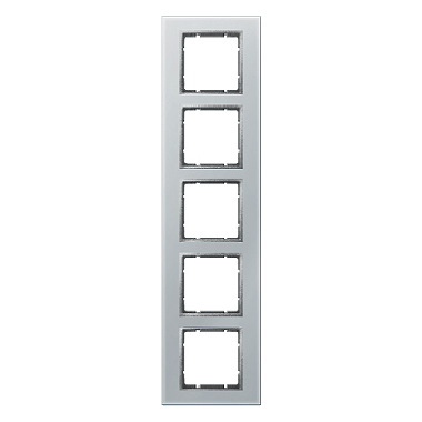 RAMKA PIĘCIOKROTNA SZKLANA ALUMINIUM B.7 - 10156414 - HAGER
