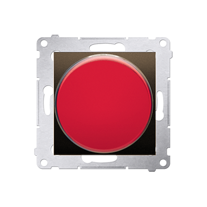 SYGNALIZATOR ŚWIETLNY LED – ŚWIATŁO CZERWONE (MODUŁ) 230V~; BRĄZ MAT - DSS2.01/46 - KONTAKT SIMON