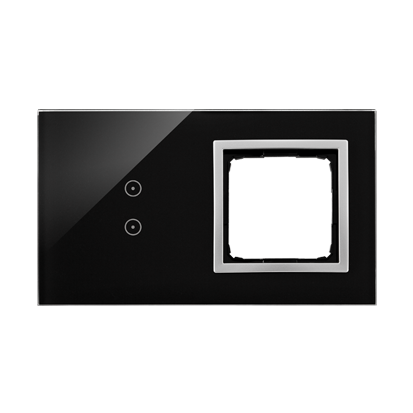 PANEL DOTYKOWY S54 TOUCH, 2 MODUŁY, 2 POLA DOTYKOWE PIONOWE + 1 OTWÓR NA OSPRZĘT S54, KSIĘŻYCOWA LAWA - DSTR230/74 - KONTAKT SIMON