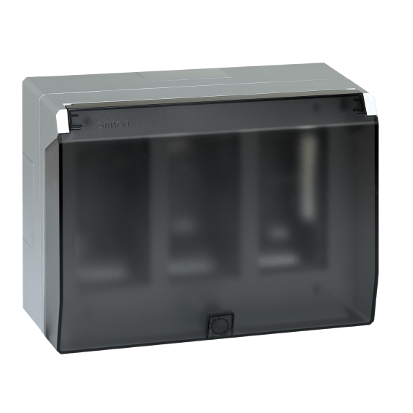 OBUDOWA NATYNKOWA S500 Z POKRYWĄ 3-MODUŁOWA, 6X K45; KOMPLETNA; ALUMINIUM - 51040003-033 - KONTAKT SIMON