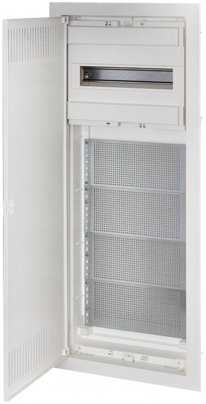 OBUDOWA TELETECHNICZNA PODTYNKOWA 1-RZĄD MODUŁÓWKI+4 PŁYTY MONTAŻOWE ECG70COMBO4/1-I_FR - 001100153 - ETI