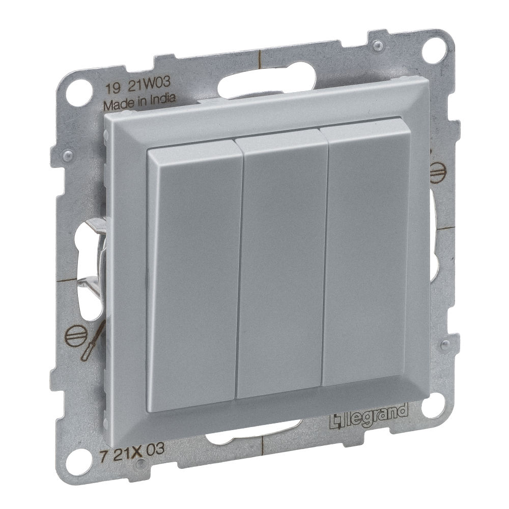 ŁĄCZNIK POTRÓJNY - 20 AX - 250 V~ - ZACISKI ŚRUBOWE ALUMINIUM SUNO - 721303 - LEGRAND