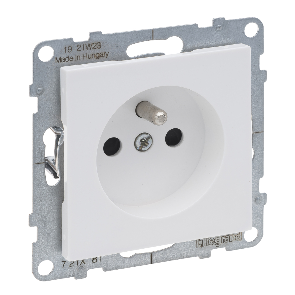 GNIAZDO POJEDYNCZE 2P+Z 16 A 250V ZACISKI AUTOMATYCZNE BIAŁY SUNO - 721181 - LEGRAND