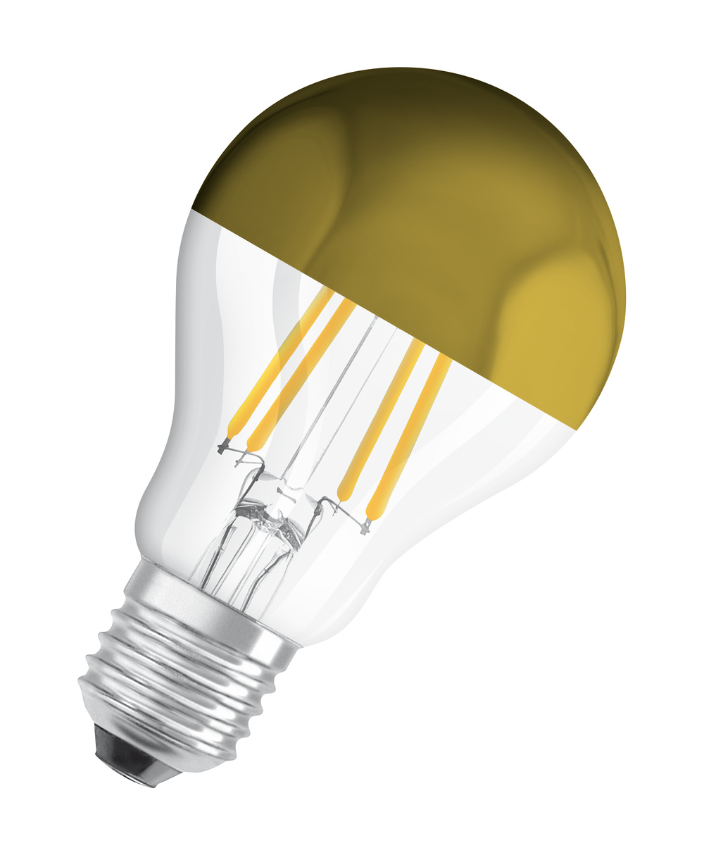 LED STAR CL A FIL Mirror Gold 54 non-dim 7W/827 E27 - 4058075435346 - LEDVANCE