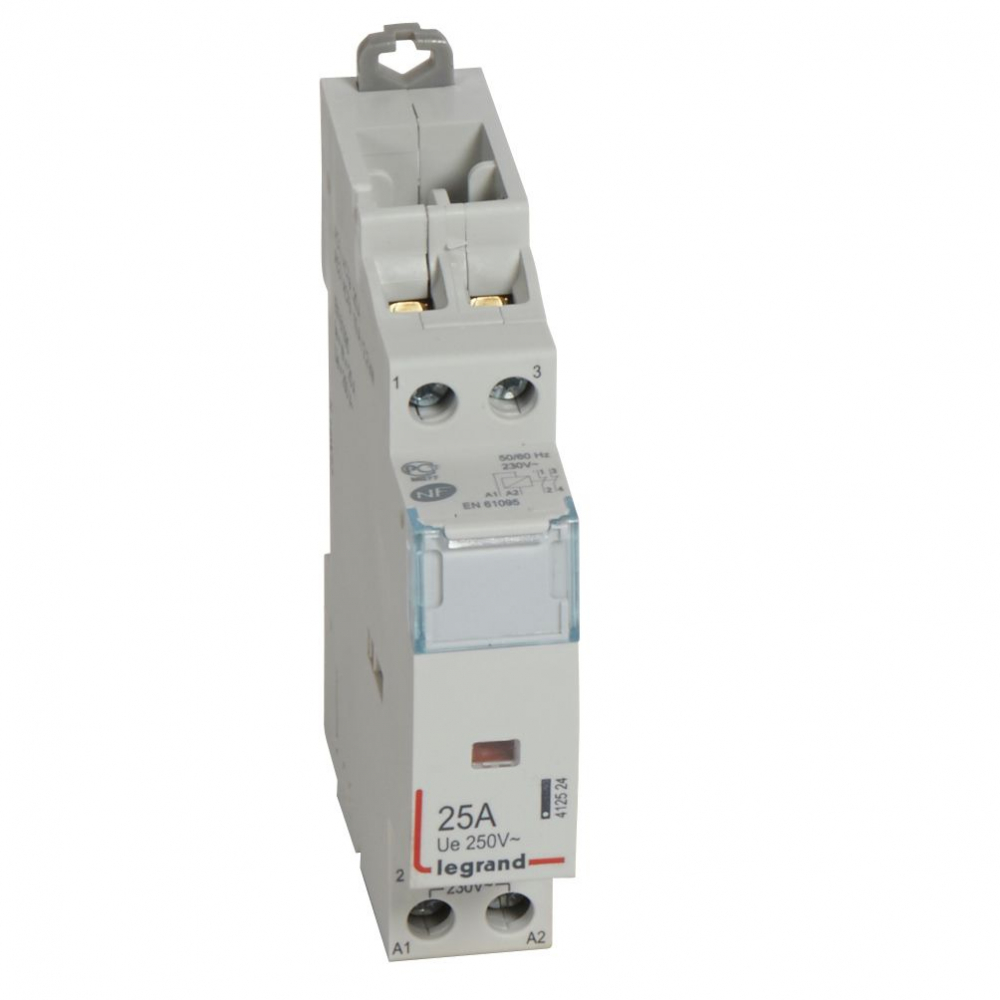 STYCZNIK MODUŁOWY 25A AC1 2 BIEGUNY 2NC STEROWANIE 230V AC SM425 - 412524 - LEGRAND
