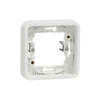 Mureva, podstawapodtynkowa pojedyncza z pazur, biała - MUR39108 - SCHNEIDER ELECTRIC