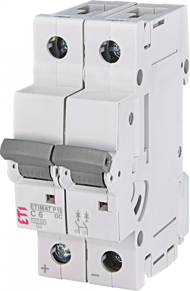WYŁĄCZNIK NADPRĄDOWY DC ETIMAT P10-DC 2P C6 - 260621104 - ETI