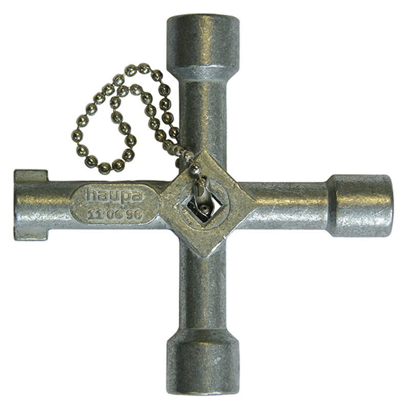 KLUCZ DO SZAFY STEROWNICZEJ METAL - 110696 - HAUPA