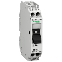 Wyłącznik silnikowy miniaturowy GB 3A 1P+N - GB2CD08 - SCHNEIDER ELECTRIC