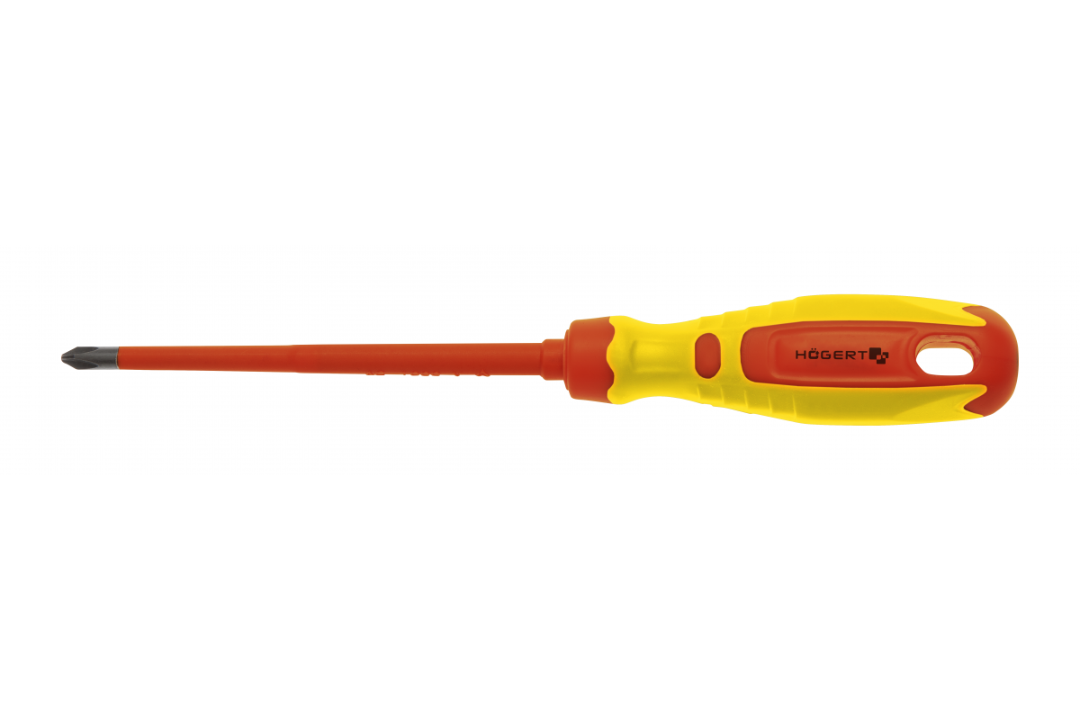 ŚRUBOKRĘT KRZYŻAKOWY PH2 100 MM, 1000 V, STAL CRMO - HT1S966 - HOGERT