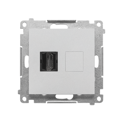 Gniazdo HDMI (moduł); Aluminium mat Simon 55 - TGHDMI.01/143 - KONTAKT SIMON