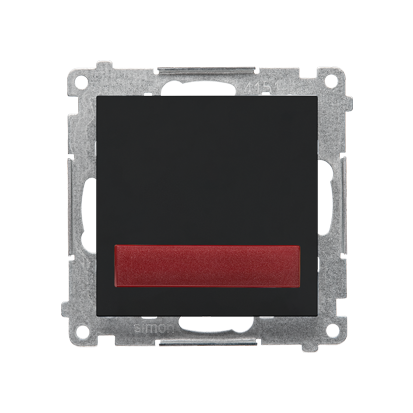 Sygnalizator świetlny LED – światło czerwone (moduł) 230 V~; Czarny mat Simon 55 - TESS2.01/149 - KONTAKT SIMON
