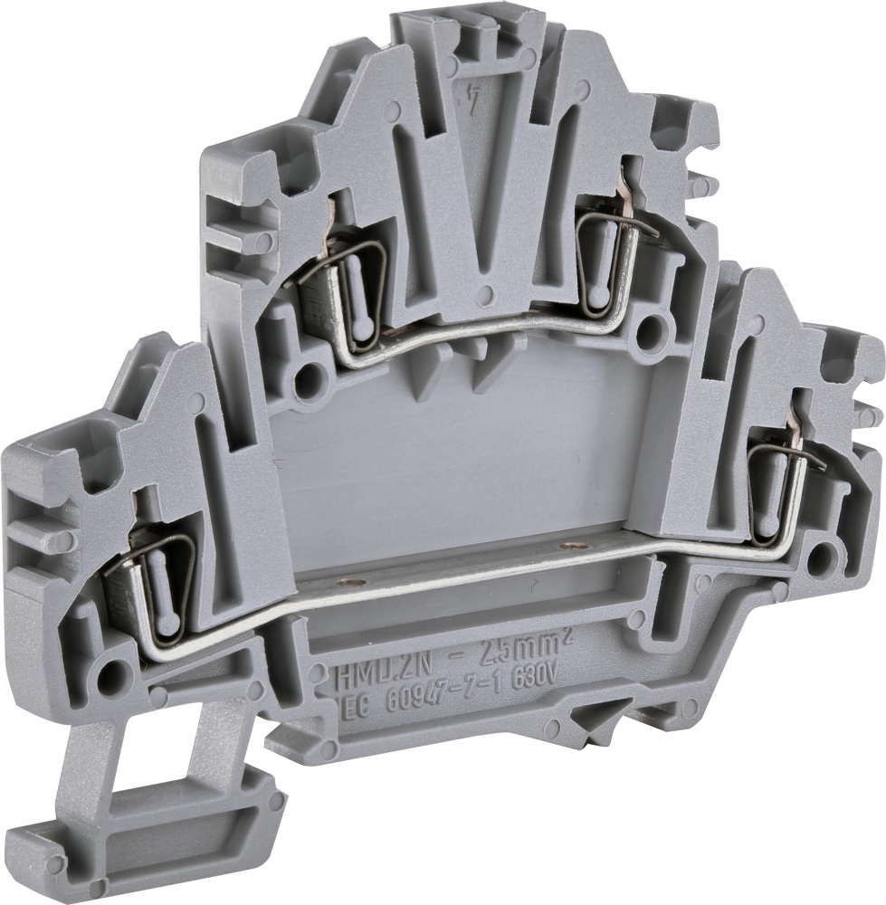 ZŁĄCZKA SPRĘŻYNOWA 2-POZIOMOWA 2,5 MM2 (SZARA) ESP2-HMD.2N - 003903184 - ETI