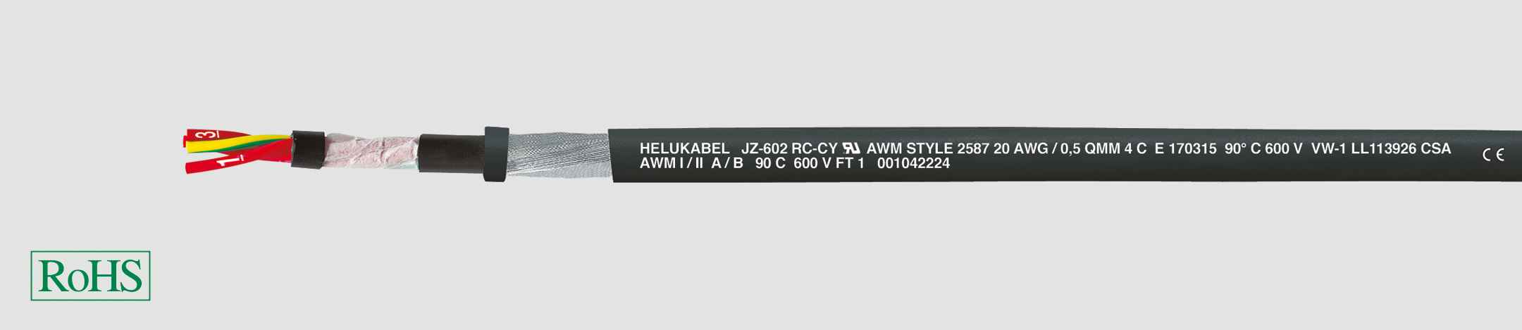 JZ-602 RC CY 4X2.5 QMM AWG14 UL/CSA 600V czarny - 89978 - KP HELUKABEL