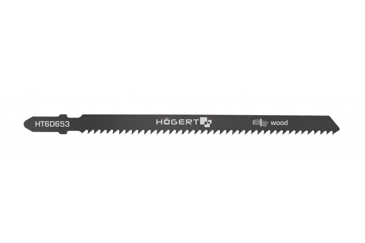 Brzeszczot do wyrzynarki do szybkiego cięcia drewna, 9TPI, 126 mm, 5 szt. - HT6D653 - HOGERT