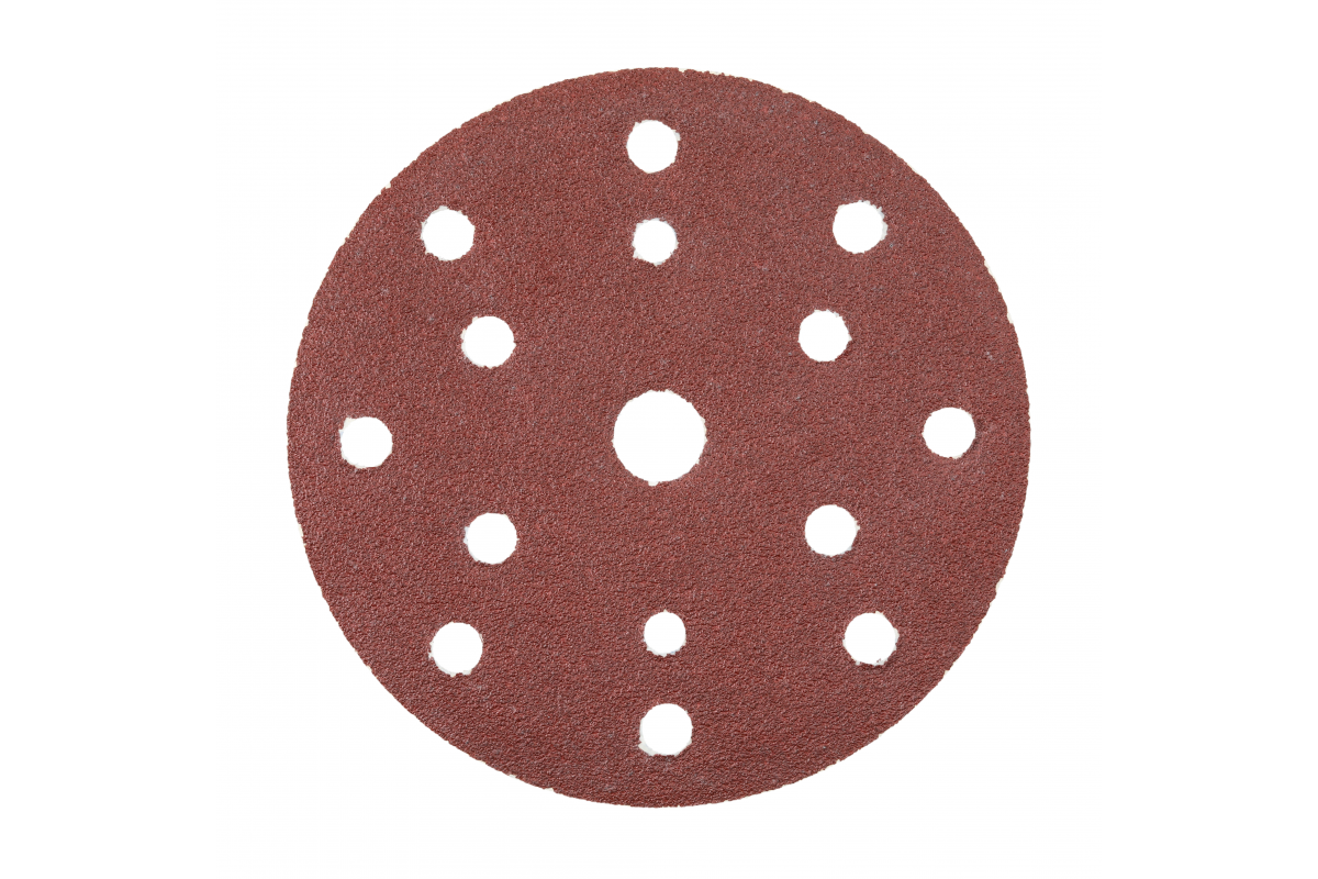 Krążek ścierny z otworami do metalu o150 mm #80 5 szt. - HT8D132 - HOGERT