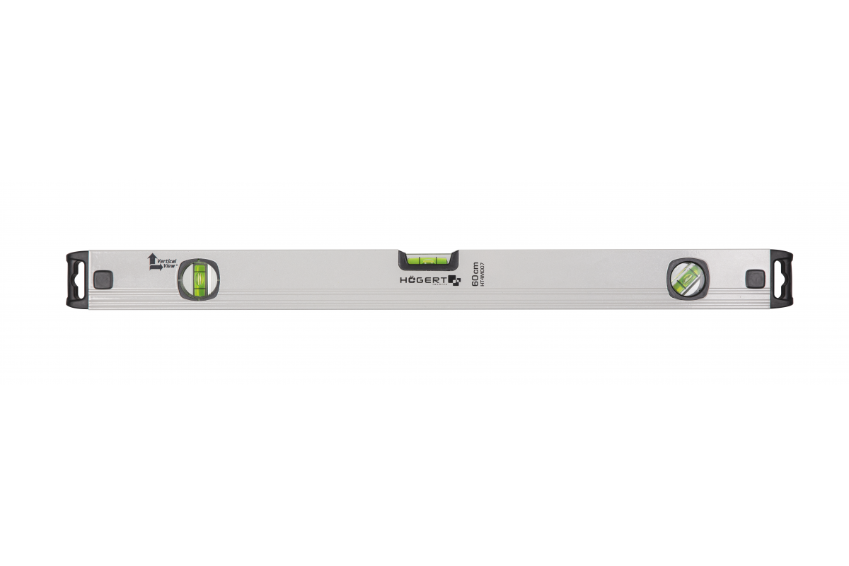 Poziomnica aluminiowa 40cm, 3 libelki, widok pionowy - HT4M005 - HOGERT
