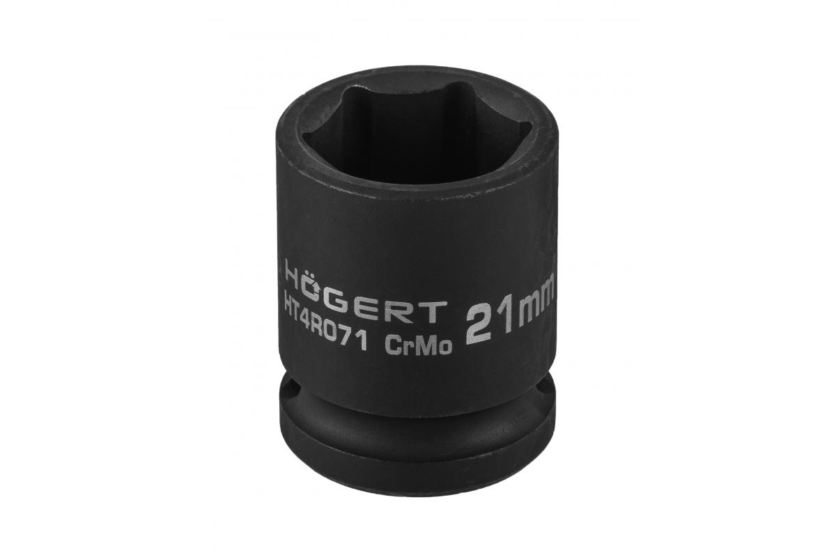 Nasadka udarowa 1/2", 21mm, CrMo, krótka - HT4R071 - HOGERT