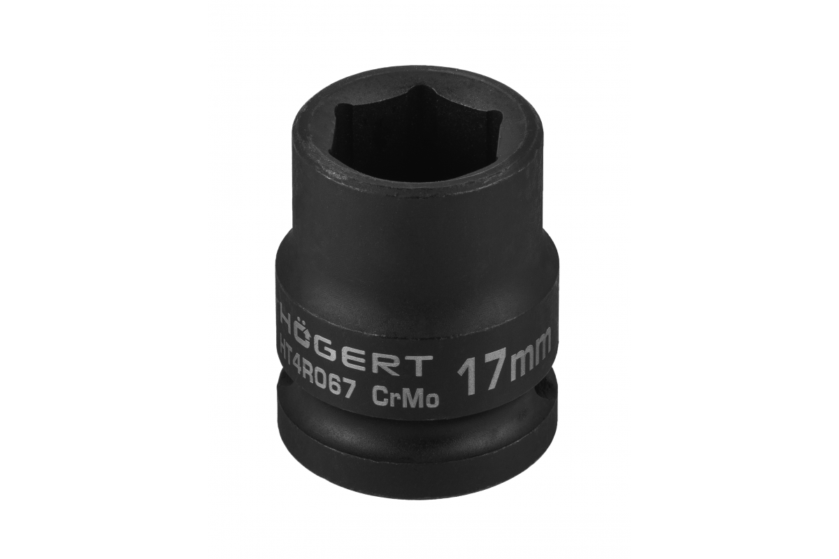 Nasadka udarowa 1/2", 17mm, CrMo, krótka - HT4R067 - HOGERT
