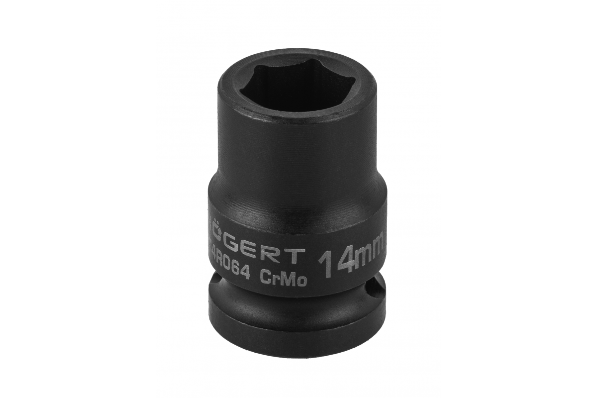 Nasadka udarowa 1/2", 14mm, CrMo, krótka - HT4R064 - HOGERT