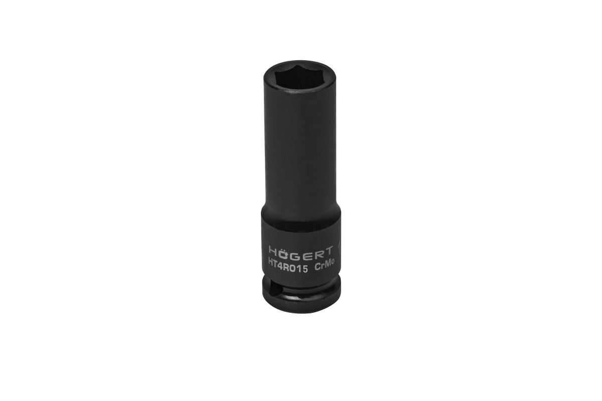 Nasadka udarowa 1/2", 15 mm, CrMo, długa - HT4R015 - HOGERT
