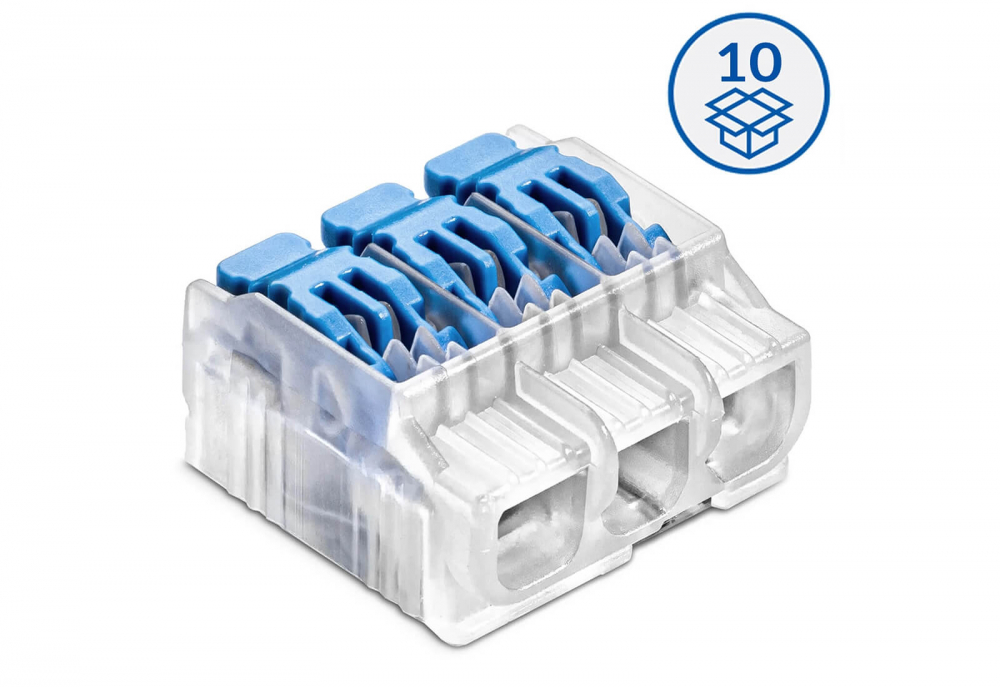 Szybkozłączka z dźwignią SCL3 B10 transparentny/niebieski (woreczek = 10 szt.) - 88001313* - SIMET