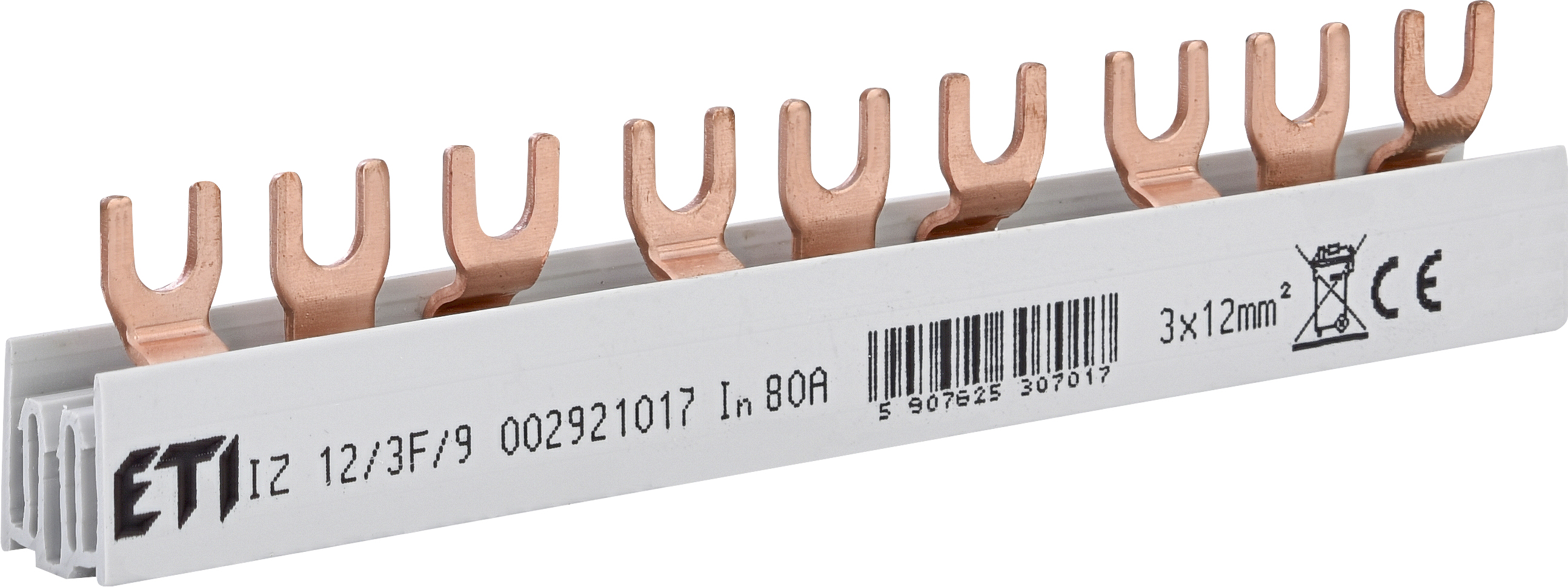 Izolowana szyna zbiorcza IZ12/3F/9 - 002921017 - ETI
