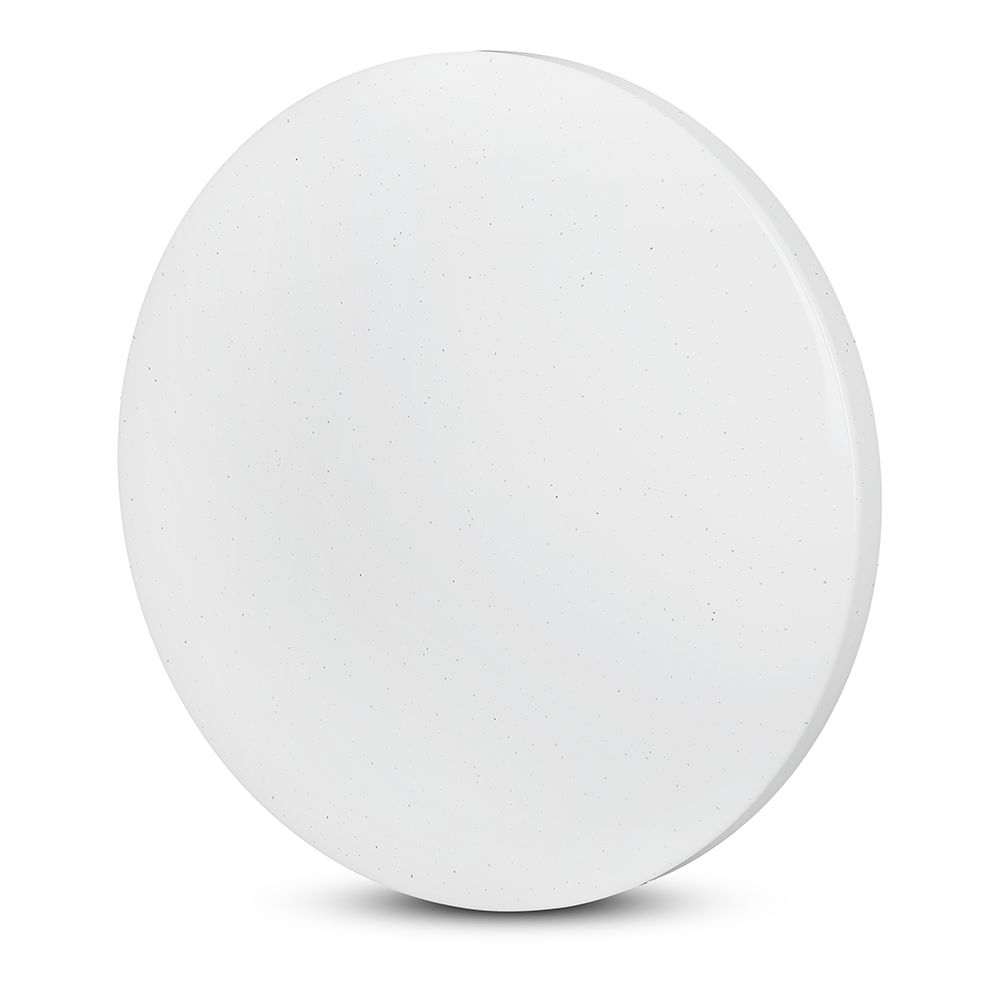 24W Plafon LED DOME / Średnica: 350 / Klosz: Efekt gwiazdek / Barwa:3w1 - 217606 - V-TAC