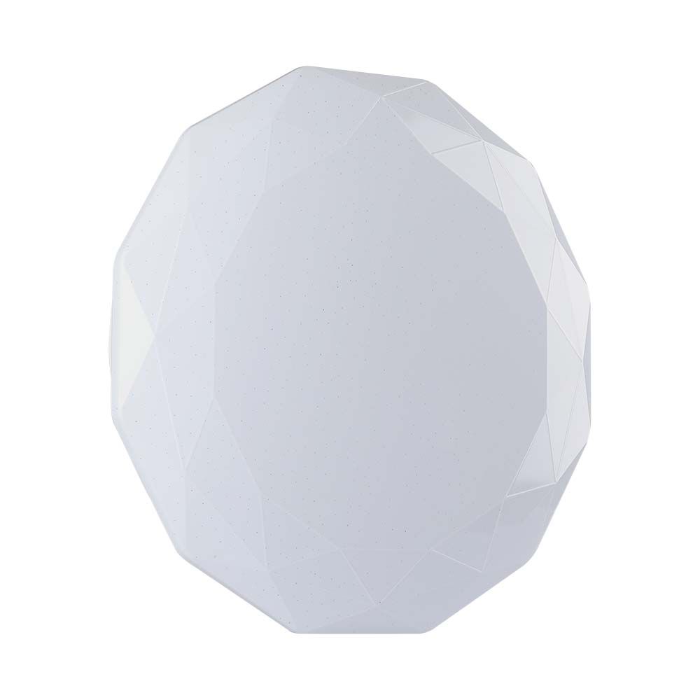 30W/60W/30W Dekoracyjny plafon LED / Barwa: 3w1 / Ściemniany / Klosz z efektem diamentu - 2114921 - V-TAC