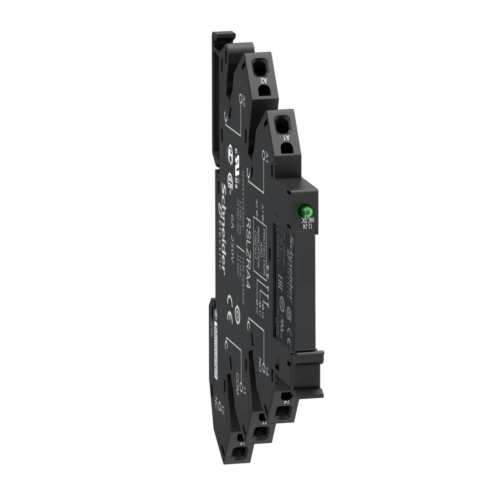 Zelio Relay Przekaźnik interfejsowy z LED 12V DC, 6A, 1 styk C/O - RSL1PRJU - SCHNEIDER ELECTRIC