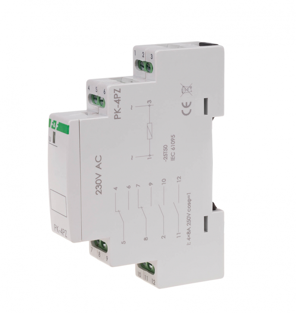 Przekaźnik elektromagnetyczny PK-4PZ 230V - PK-4PZ-230V - F&F