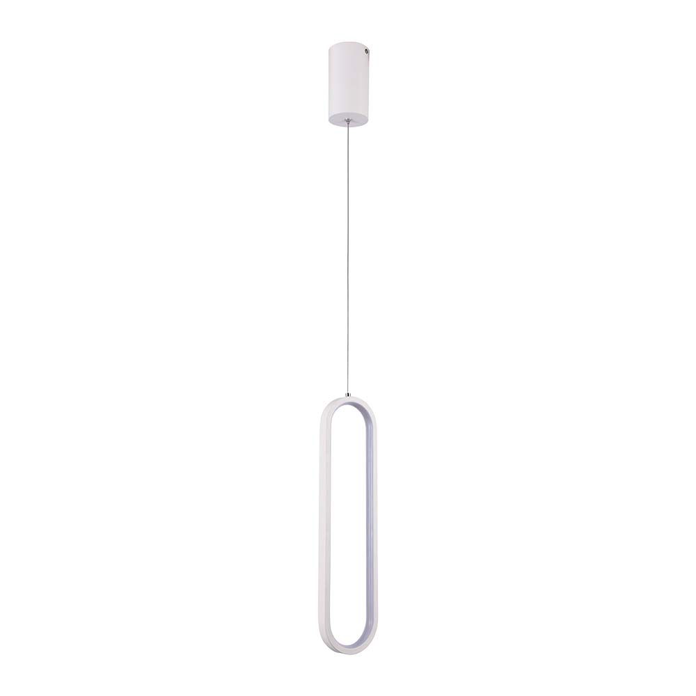 Lampa wisząca LED (40CM) / Barwa: 3000K / Obudowa: Biała - 10074 - V-TAC
