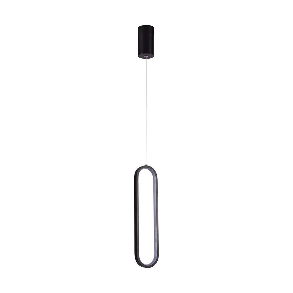 Lampa wisząca LED (40CM) / Barwa: 4000K / Obudowa: Czarna - 10075 - V-TAC