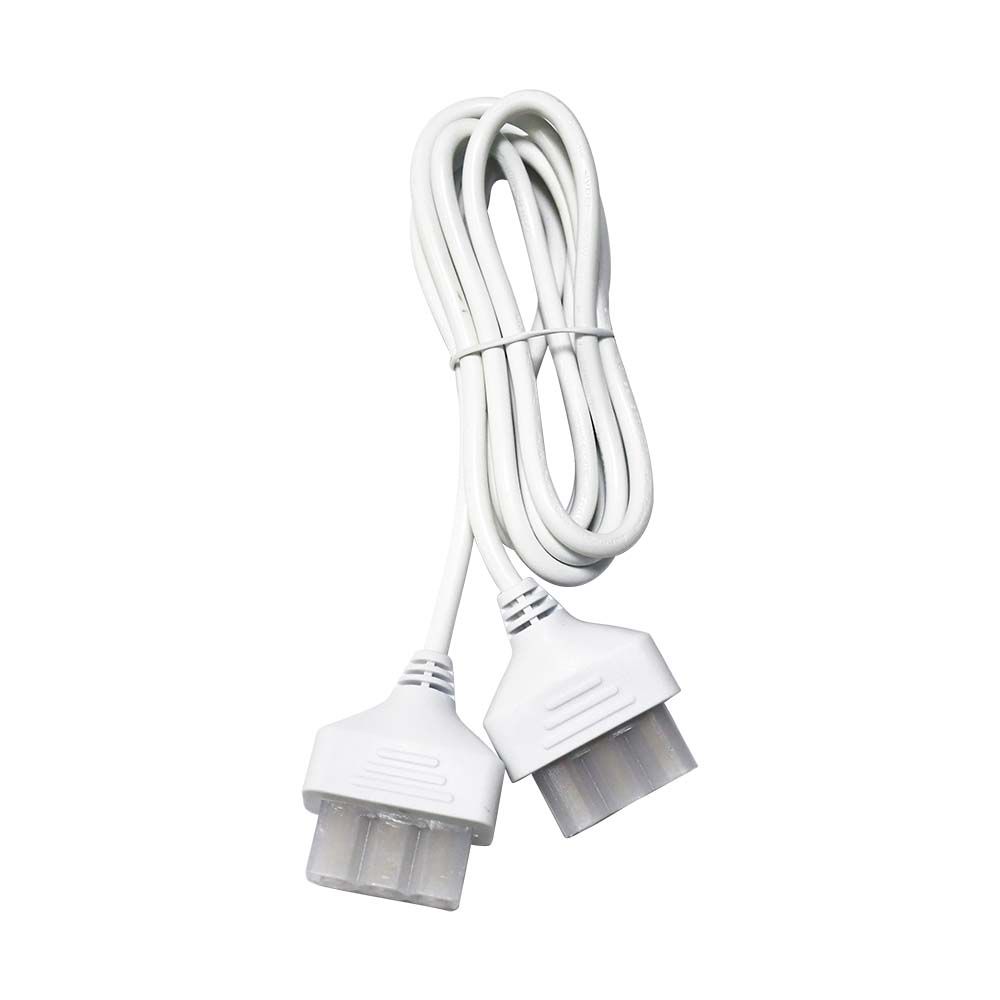 Przewód zasilania z 2 wtyczkami do VT4140 / Kolor: Biały 2m 3*0.75mm2 - 10182 - V-TAC
