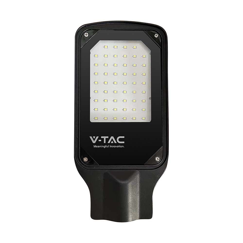 30W Lampa Uliczna LED / Barwa: 4000K / Obudowa: Czarna - 10206 - V-TAC